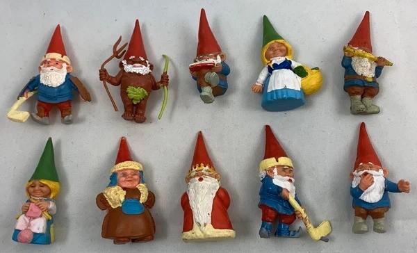 David de kabouter figuren vintage set 10 stuks 1989 BRB Star, Verzamelen, Poppetjes en Figuurtjes, Zo goed als nieuw, Verzenden