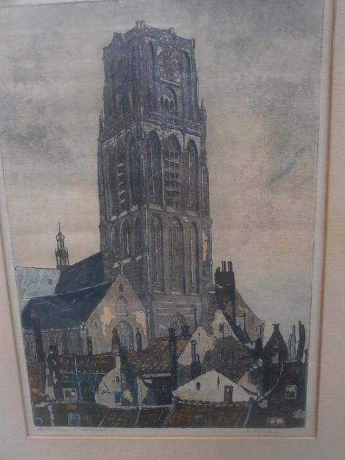 Marius de JONGERE(DRULMAN) Scheen Kleurets LAURENS R.dam, Antiek en Kunst, Kunst | Etsen en Gravures, Ophalen
