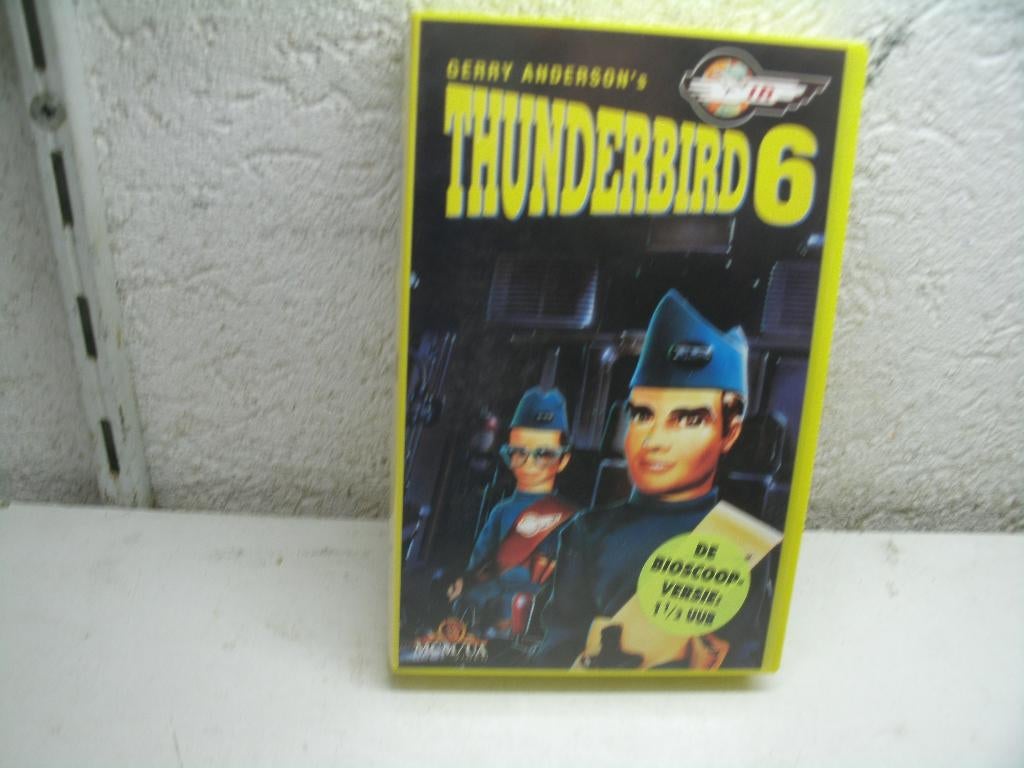 vhs 155a thunderbird 6 de bioscop versie 1 1/2 uur ned ondet, Alle leeftijden, Ophalen of Verzenden, Gebruikt