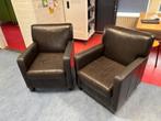 Twee lekkere leren stoelen, Ophalen, Gebruikt, Twee, Bruin