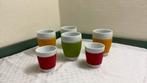 Bodum bekers, rubber porselein, 70 en 94, nieuw, Ophalen of Verzenden, Zo goed als nieuw, Overige stijlen, Kop(pen) en/of Schotel(s)