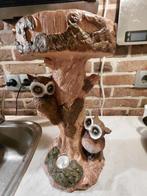 Unieke Uilenlamp - Boomstam Design, Ophalen of Verzenden, Gebruikt