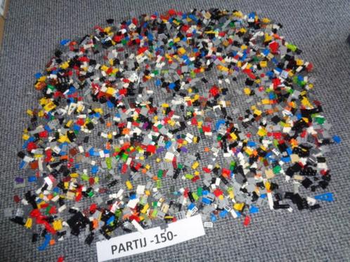 Partij 150=Mega veel Lego plaatjes aangepast 1x1+1x2, Kinderen en Baby's, Speelgoed | Duplo en Lego, Gebruikt, Lego, Losse stenen