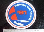 sticker ronde om texel logo 1991, Verzenden, Zo goed als nieuw, Sport