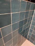 Turquoise keramiek wandtegels, Doe-het-zelf en Verbouw, Tegels, Ophalen, Minder dan 20 cm, Minder dan 5 m², Wandtegels