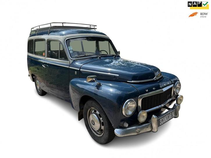 Volvo P210 Duett, Auto's, Volvo, Bedrijf, Te koop, Overige modellen, Benzine, Stationwagon, Geïmporteerd, Blauw, Grijs, Kunstmatig leder