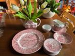 Engels servies rood, Antiek en Kunst, Antiek | Servies compleet, Ophalen of Verzenden