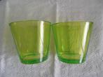 Twee Annagroen glazen., Antiek en Kunst, Antiek | Glas en Kristal, Ophalen of Verzenden