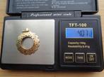 14 karaat gouden krans hanger voor munt [471], Overige voorstellingen, Verzenden, Zo goed als nieuw, Goud