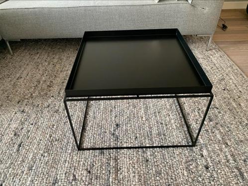 Hay tray table - salontafel zwart, Huis en Inrichting, Tafels | Salontafels, Gebruikt, Minder dan 50 cm, 50 tot 100 cm, 50 tot 100 cm