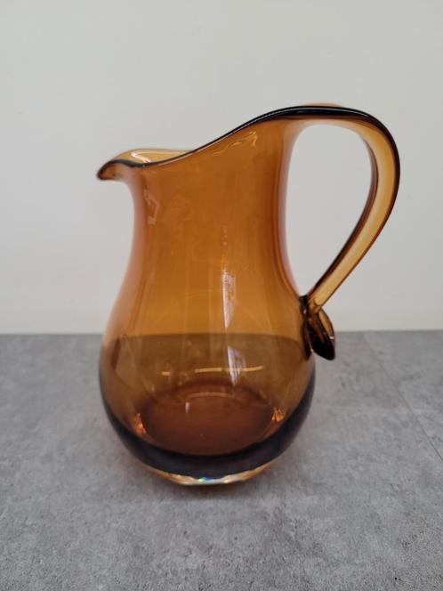 Prachtige vintage glazen schenkkan, Antiek en Kunst, Antiek | Glas en Kristal, Ophalen of Verzenden