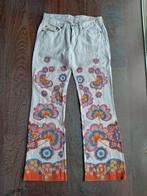 Super leuke hippyjeans bloemen mt 34, Wit, Ophalen of Verzenden, Zo goed als nieuw, Diesel