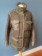Moncler, tweed groen, wamr en licht., Kleding | Heren, Jassen | Winter, Ophalen of Verzenden, Zo goed als nieuw, Groen