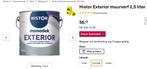 Muurverf buiten, Minder dan 5 liter, Ophalen of Verzenden, Verf