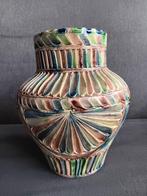 Kerfsnede vaas, Ophalen of Verzenden, Overige kleuren, Aardewerk of Porselein, Minder dan 50 cm