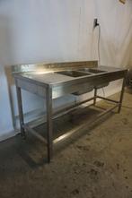 Horeca rvs spoeltafel werktafel aanvoertafel afvoertafel, Niet ingevuld, Gebruikt, RVS Meubilair, Niet ingevuld