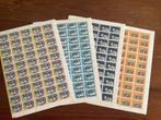 Kinderzegels NVPH 1295/98 in complete vellen, Postzegels en Munten, Postzegels | Volle albums en Verzamelingen, Ophalen of Verzenden