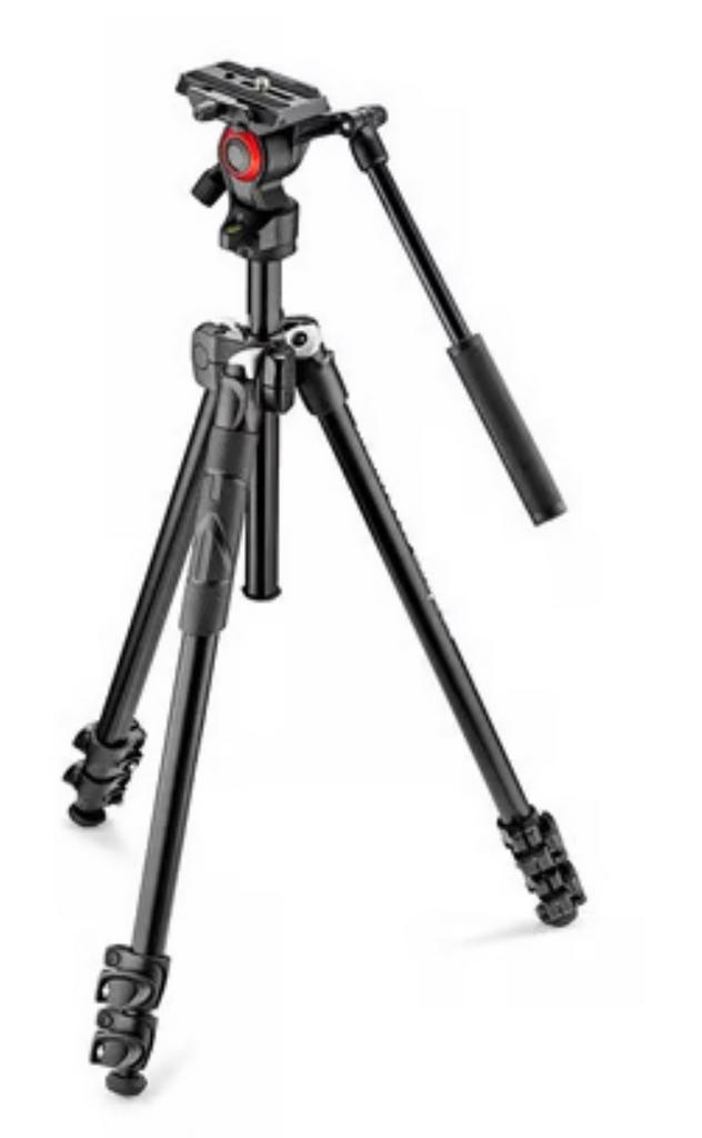 Manfrotto MK290LTA3-V Aluminium Tripod Kit, Audio, Tv en Foto, Fotografie | Statieven en Balhoofden, Nieuw, Driepoot, 150 tot 175 cm