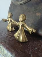 2x Kerst Engeltjes Koper/Messing Franse brocante, Antiek en Kunst, Curiosa en Brocante, Ophalen of Verzenden