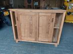 Oud grenen dressoirkast met schuifdeuren, Huis en Inrichting, Ophalen, Gebruikt, Grenenhout