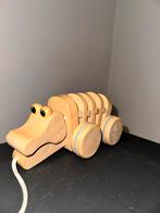 Houten Speelgoed Krokodil - Limited Edition, Ophalen of Verzenden, Zo goed als nieuw, Duw- of Trekspeelgoed