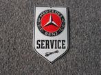 MERCEDES EMAILLE RECLAMEBORDEN, Verzamelen, Merken en Reclamevoorwerpen, Ophalen, Zo goed als nieuw, Reclamebord