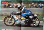 Poster 1981 Anton Straver kampioen 125cc op MBA, Verzenden, Gebruikt, Motoren
