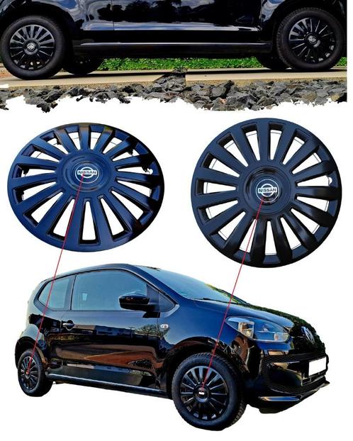 NISSAN | Wieldoppen | ZWART🔥 | ✔️Meerdere modellen, Auto diversen, Wieldoppen, Nieuw, Ophalen of Verzenden
