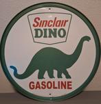 Sinclair Dino Gasoline – metalen reclamebord (reproductie), Ophalen of Verzenden, Gebruikt, Reclamebord