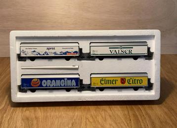 Marklin SBB 4784 set schuifwandwagons, Oa Orangina, Aproz,  beschikbaar voor biedingen