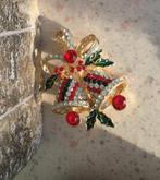 fonkelende Kerstbroche met 2 Kerstklokjes veel kristal, Ophalen of Verzenden, Nieuw