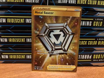 Metal Saucer Gold Trainer - Pokemon - sword & shield 214/202 beschikbaar voor biedingen