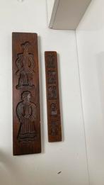 2x Antieke speculaas plank man vrouw molen, Antiek en Kunst, Antiek | Keukenbenodigdheden, Ophalen of Verzenden