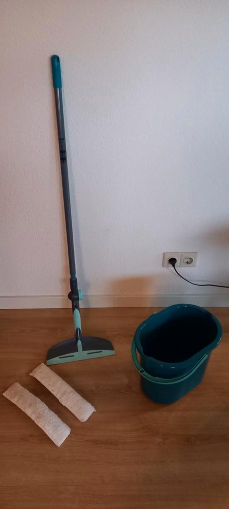 Leifheit emmer, telescoopsteel, wisser, 2x wisserovertrek, Huis en Inrichting, Schoonmaakartikelen, Dweilemmer, -bak, of -wagen
