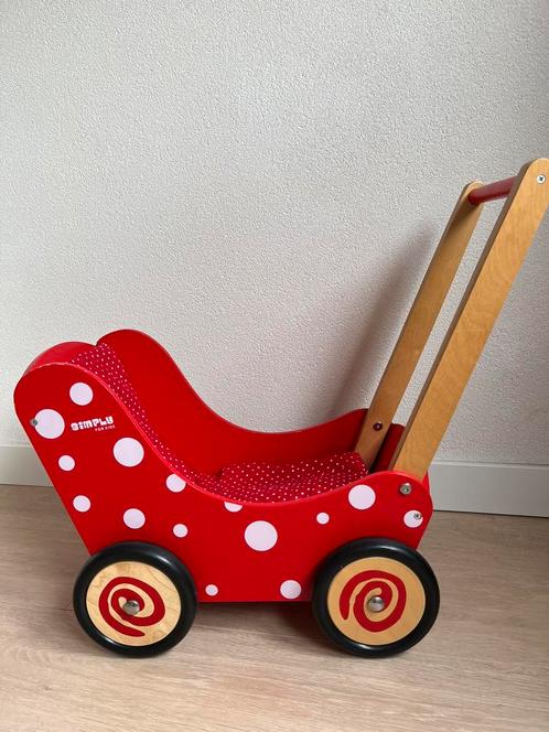 Simply for kids poppenwagen / loopwagen, Kinderen en Baby's, Speelgoed | Houten speelgoed, Zo goed als nieuw, Overige typen, Ophalen