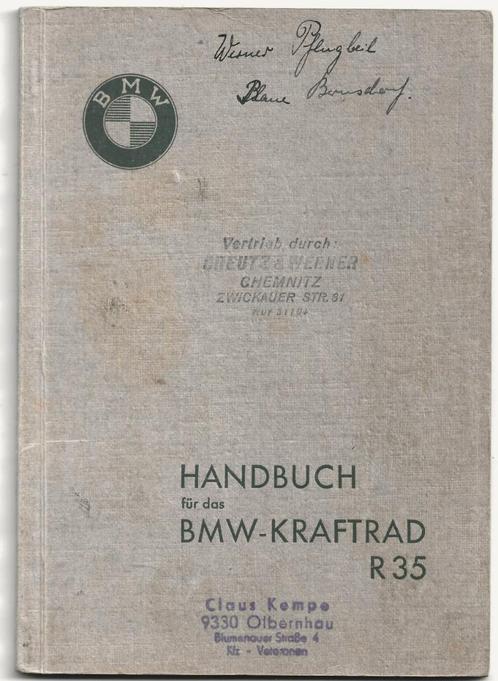 BMW R35 Handbuch handboek 1937, Motoren, Handleidingen en Instructieboekjes, BMW, Ophalen of Verzenden