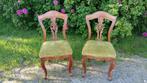 2 retro stoeltjes € 10,- per stoel, Ophalen, Gebruikt, Hout, Twee