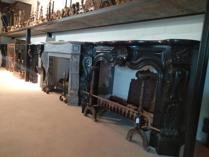 Antieke schouw 600+ zwart marmeren schouw restauratie, Huis en Inrichting, Haarden, Gebruikt, Ophalen