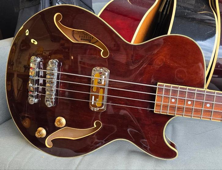 Ibanez Artcore AGB140, Curtis Novak H22 Goldfoil, Muziek en Instrumenten, Snaarinstrumenten | Gitaren | Bas, Gebruikt, Elektrisch