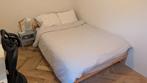 IKEA Bed and mattress 140x200, Huis en Inrichting, Slaapkamer | Bedden, Ophalen, Gebruikt, Wit, Tweepersoons