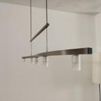 Designlamp van RVS, Huis en Inrichting, Lampen | Hanglampen, Ophalen, Gebruikt, 50 tot 75 cm, Glas