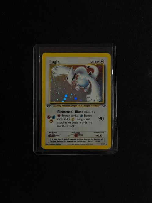 Lugia 9/111 first edition Holo, Hobby en Vrije tijd, Verzamelkaartspellen | Pokémon, Losse kaart, Ophalen of Verzenden