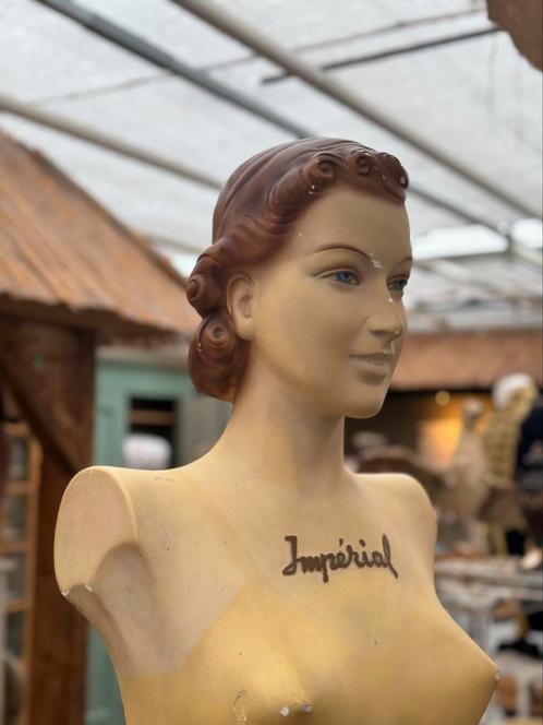 Toonbank mannequin, lingerie, Frankrijk, reclame, decoratief, Antiek en Kunst, Curiosa en Brocante, Ophalen