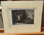 De Flirtende Jager / Der schäkernde Jäger, 1850 litho, Verzenden