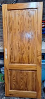 Massief grenen houten binnendeur 81,5cm x 198,5 cm, Doe-het-zelf en Verbouw, Deuren en Horren, Ophalen, Binnendeur, 200 tot 215 cm