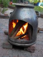 RVS Buitenhaard / vuurkorf / BBQ, Tuin en Terras, Vuurkorven, Ophalen, Zo goed als nieuw, Vuurton