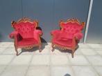 Barok fauteuils, Ophalen, Gebruikt, 75 tot 100 cm, 50 tot 75 cm