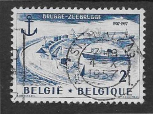 België 1957   Zeebrugge   1064, Postzegels en Munten, Postzegels | Europa | België, Gestempeld, Verzenden