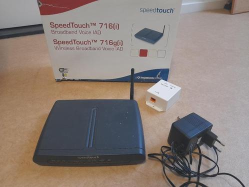 SpeedTouch 716g Wireless router, Thomson, Computers en Software, Routers en Modems, Gebruikt, Router met modem, Ophalen