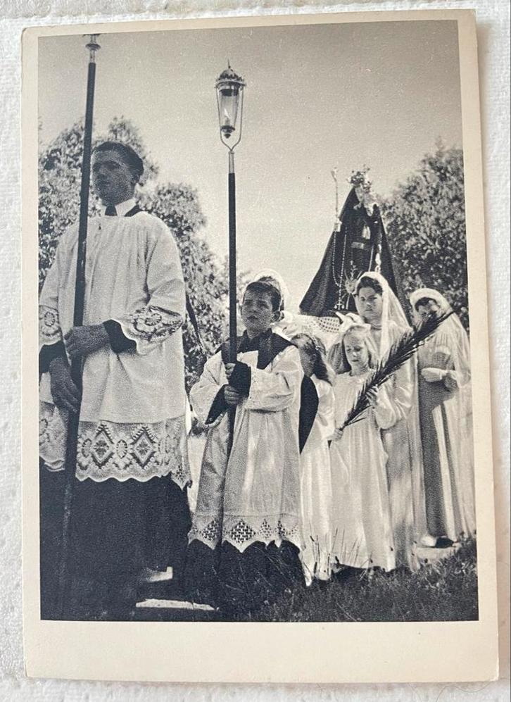 Mariaprocessie Gerwen (Nuenen) - Ansichtkaart, Verzamelen, Ansichtkaarten | Nederland, Ongelopen, Noord-Brabant, 1940 tot 1960
